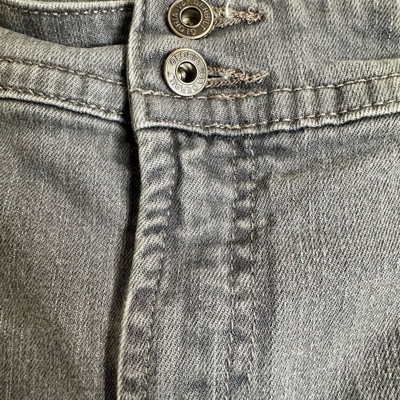 EUC Gloria Vanderbilt Plus Size Gray Double Button Straight Leg Denim Jeans 20W - Picture 3 of 9